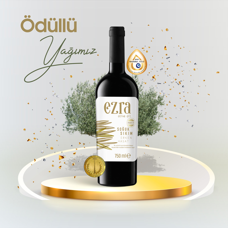Ezra Olive Oil şişe görseli 1