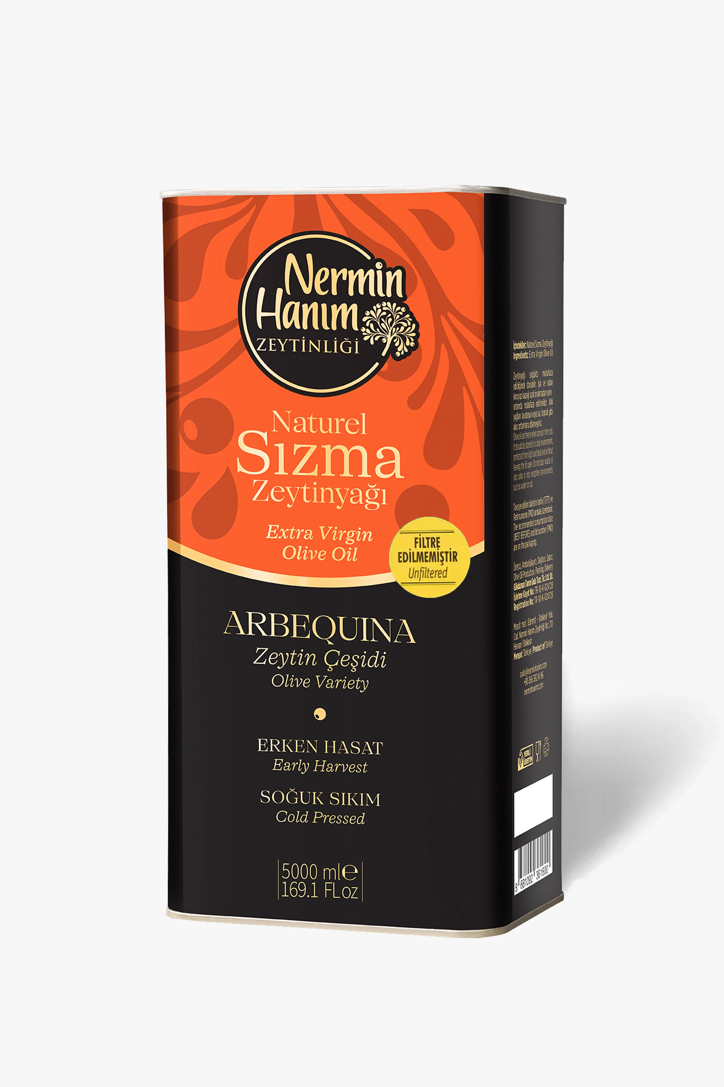 Nermin Hanım Zeytinliği Edremit şişe görseli 3